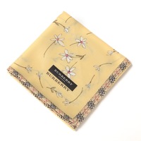 【新品】 ハンカチ　花柄  バーバリーロンドン 68866 BURBERRY LONDON イエロー レディース