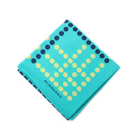 【新品】 ハンカチ（ドット）  バーバリーロンドン 51669 BURBERRY LONDON グリーン系 メンズ