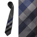 【新品】 バーバリーロンドン BURBERRY LONDON ネクタイ 35440 ブルーライン×グレー×ブラック系 メンズ