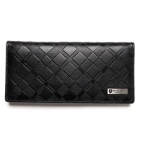 【新品】 ブラックレーベル・クレストブリッジ エンボスCBチェック ロングウォレット かぶせ長財布 型押しレザー cb-000343 BLACK LABEL CRESTBRIDGE ブラック メンズ