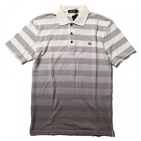 【新品】 ボーダーポロシャツ 2 バーバリーブラックレーベル 56082 BURBERRY BLACK LABEL グレー系×ホワイト系 メンズ