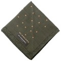 【新品】 ボタン柄ハンカチ 中 バーバリーロンドン 63698 BURBERRY LONDON グリーン系 レディース