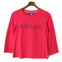 【新品】 ロゴ入りTシャツ 38 バーバリーブルーレーベル 47544 BURBERRY BLUE LABEL ピンク系 レディース