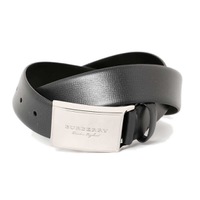【新品】 ロンドンレザーベルト GEORGE サイズ95 95 バーバリーロンドン y-001231 BURBERRY LONDON ブラック メンズ