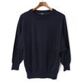 【新品】 七分丈ドルマンカットソー 1 バーバリーロンドン 49234 BURBERRY LONDON ネイビー系 レディース