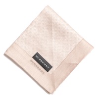 【新品】 総柄　ハンカチ  バーバリー 72678 BURBERRY ブラウン メンズ