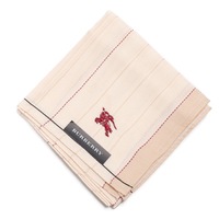 【新品】 薄手 ハンカチ ストライプ  バーバリー 71744 BURBERRY ベージュ レディース