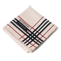 【新品】 薄手 ハンカチ チェック  バーバリー 70388 BURBERRY ベージュ メンズ