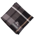 【新品】 薄手 ハンカチ チェック  バーバリー 71729 BURBERRY ブラック メンズ