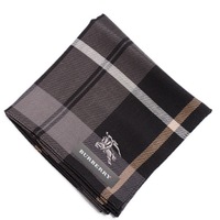 【新品】 薄手 ハンカチ チェック  バーバリー 71729 BURBERRY ブラック メンズ