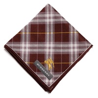 【新品】 薄手 ハンカチ チェック  バーバリー 71775 BURBERRY ブラウン レディース