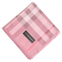 【新品】 薄手 ハンカチ チェック  バーバリー 72269 BURBERRY ピンク メンズ