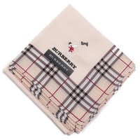 【新品】 薄手 ハンカチ ネズミ  バーバリー 72082 BURBERRY ベージュ レディース