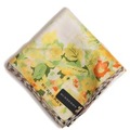 【新品】 薄手 ハンカチ 花柄  バーバリー 72285 BURBERRY イエロー メンズ
