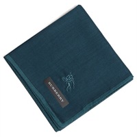 【新品】 薄手 ハンカチ 無地  バーバリー 72265 BURBERRY ネイビー メンズ