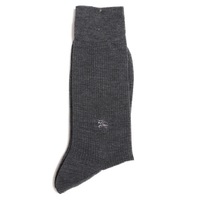 【新品】 無地ビジネスソックス  バーバリー 70642 BURBERRY グレー メンズ
