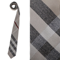 【新品】バーバリー ロンドン　ビッグチェックネクタイ ベージュ系 y-000327 メンズ 胸元にアクセントを
