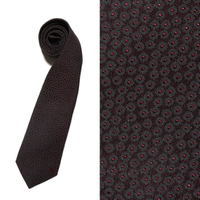 【新品】バーバリーロンドン ドット柄 ネクタイ 29947 レッド＆ブラウン系 メンズ 年配の方のプレゼントに