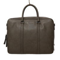 【新品】バーバリーロンドン ビジネスバッグ　茶  ボストン風シックバッグ  y-000015