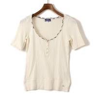 カットソー 36 バーバリーブルーレーベル 59534 BURBERRY BLUE LABEL オフホワイト系 レディース