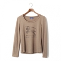 カットソー 38 バーバリーブルーレーベル 53347 BURBERRY BLUE LABEL ライトブラウン系 レディース