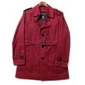 キルティングライナー付トレンチコート M バーバリーブラックレーベル 67089 BURBERRY BLACK LABEL ボルドー メンズ