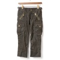 コーデュロイカーゴパンツ 36 バーバリーブルーレーベル 71248 BURBERRY BLUE LABEL ブラック レディース