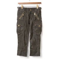 コーデュロイカーゴパンツ 36 バーバリーブルーレーベル 71248 BURBERRY BLUE LABEL ブラック レディース
