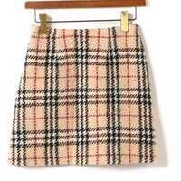 サイドジップウールチェックスカート 150a バーバリーロンドン br01000724 BURBERRY LONDON ベージュ ボーイズ