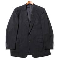 ストライプスーツ　上下セット A7 バーバリーズ 66487 Burberrys ブラック メンズ