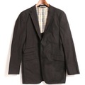 ストレッチ加工ノッチドラペルテーラードシングルジャケット M バーバリーブラックレーベル 72866 BURBERRY BLACK LABEL ブラック メンズ