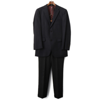 セットアップ（ストライプ） 36R バーバリーブラックレーベル 52308 BURBERRY BLACK LABEL 上、ネイビー系×下、ブラック系 メンズ