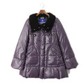 ダウンジャケット 40 バーバリーブルーレーベル 46103 BURBERRY BLUE LABEL バイオレット系 メンズ