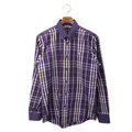チェックシャツ 2 バーバリーブラックレーベル 48535 BURBERRY BLACK LABEL パープル系 メンズ