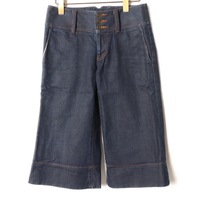 チェック切替ハーフデニムパンツ 24 バーバリーブルーレーベル br01001037 BURBERRY BLUE LABEL ブルー レディース