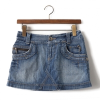 デニムスカート 36 バーバリーブルーレーベル 53917 BURBERRY BLUE LABEL ブルー系 レディース