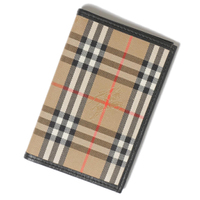 バーバリーズ Burberrys 英国チェック手帳ホルダー 37363 ベージュ系 メンズ