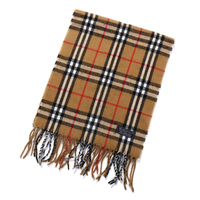 バーバリーズ チェックマフラー 30010 茶・赤系 メンズ レディース