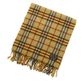 バーバリーズ チェックマフラー 32219 イエロー系 チェックがお洒落