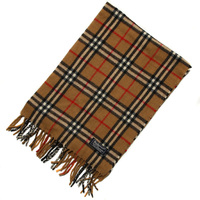 バーバリーズ 英国チェックマフラー 30920 ベージュ系 王道のチェック柄マフラー