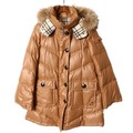 フード付き　ダウン 40 バーバリーブルーレーベル br01002169 BURBERRY BLUE LABEL ブラウン レディース