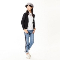 【50%OFF】フリンジデニムロングパンツ