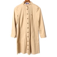 ブザム装飾ウエストベルト付シャツワンピース 36 バーバリーブルーレーベル br01001542 BURBERRY BLUE LABEL ベージュ レディース