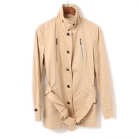 ボタンアップコットンジャケット 38 バーバリーロンドン 72908 BURBERRY LONDON ベージュ レディース