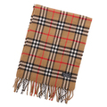 マフラー バーバリーズ 44868 キャメル系 ウール100% 定番のノバチェック