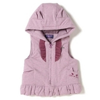 中綿入りネコ耳つきベスト