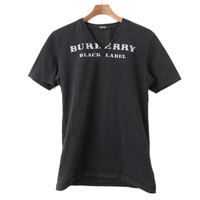 半袖Vネックカットソー 2 バーバリーブラックレーベル 49776 BURBERRY BLACK LABEL ブラック系 メンズ