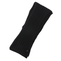 無地マフラー 190×15cm バーバリーブルーレーベル 44685 ブラック系 表示無し レディース コーディネートの邪魔をしないシンプルデザイン