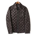 裏地チェックキルティングダウンジャケット M バーバリーブラックレーベル 71168 BURBERRY BLACK LABEL ブラック メンズ