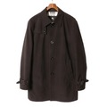 裏地チェックチンストラップロングコート L バーバリーブラックレーベル br01002279 BURBERRY BLACK LABEL ブラック メンズ